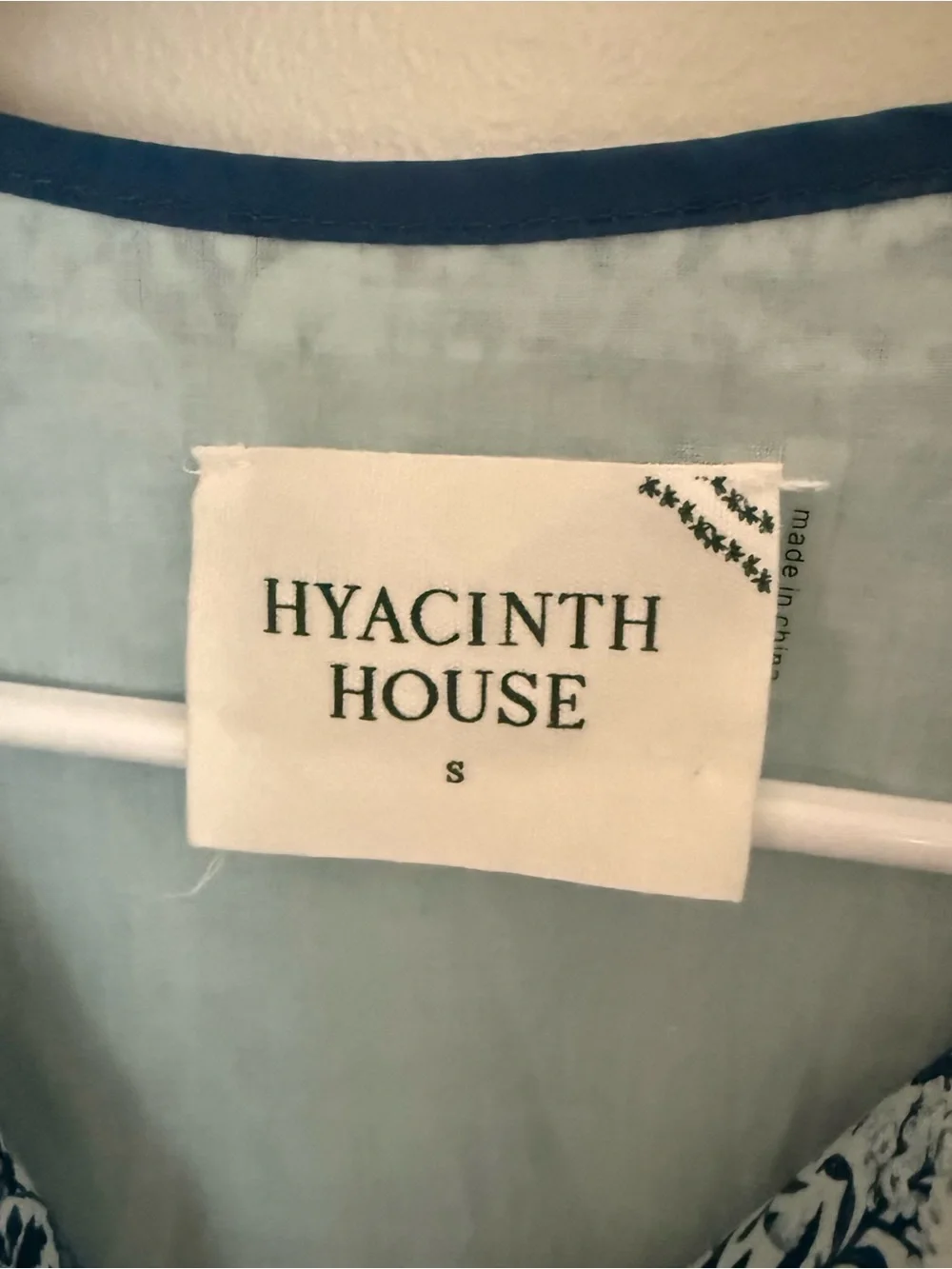 HYACINTH HOUSE Tuckernuck Rosaleigh Blue Floral Mini Dress - Picture 9 of 9